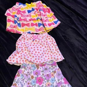 Girls training panty skirts